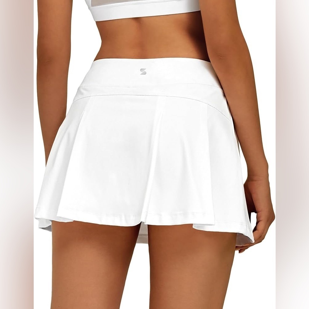 Stelle Women Tennis Skirt Golf Skorts Athletic High Waisted with Pockets Inner - Picture 3 of 11